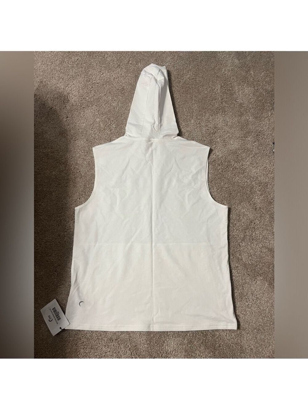 ZYIA Women’s NWT Fighter Sleeveless Hoodie White XL - Picture 4 of 10